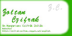 zoltan czifrak business card